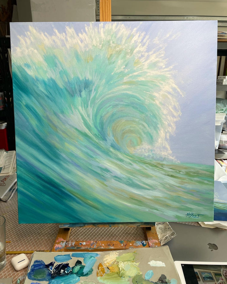 Wave Painting in Acrylic Class