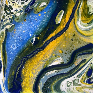 Abstract Acrylic Pour Painting Class