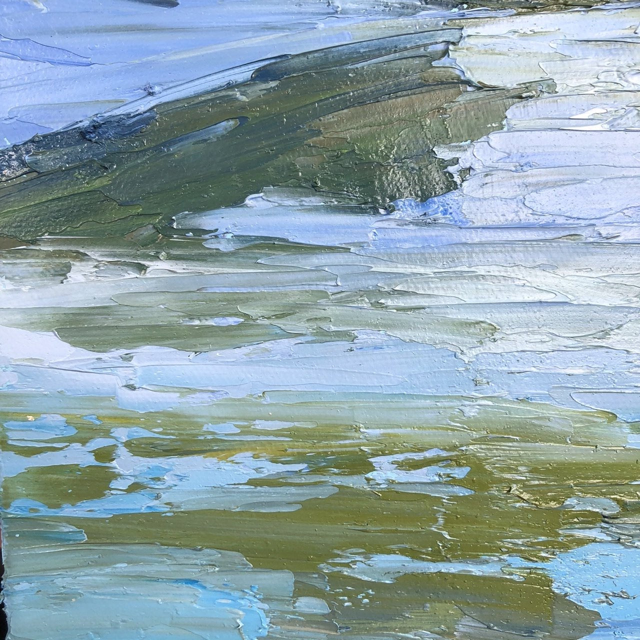 Palette Knife Newport Back Bay Painting - 140