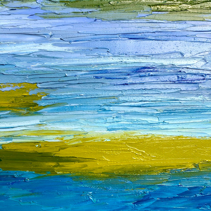 Palette Knife Newport Back Bay Painting - 139