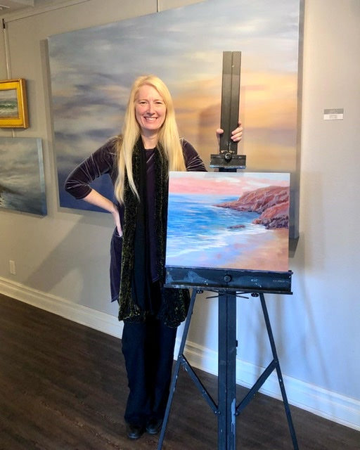 Sunset Reflections - California Painting - 156