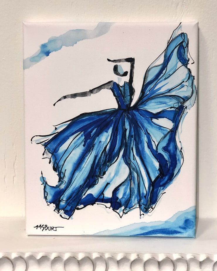 Wonderful Blue - Dancer Giclée Print - 1023