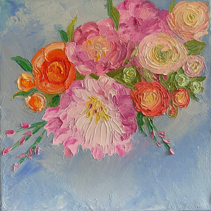 "Friends" - Floral Painting Series