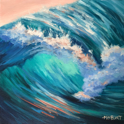 Sunset Glow - Wave Painting 532