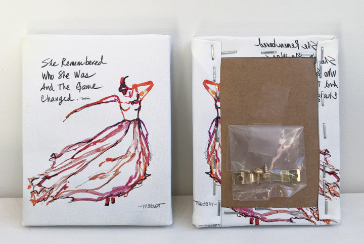 She Remembered - Red Dancer Giclée Print - 1015