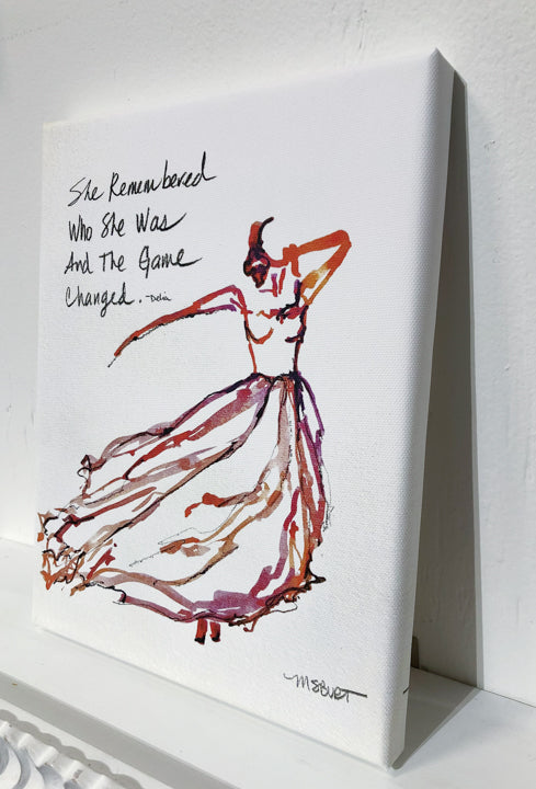 She Remembered - Red Dancer Giclée Print - 1015