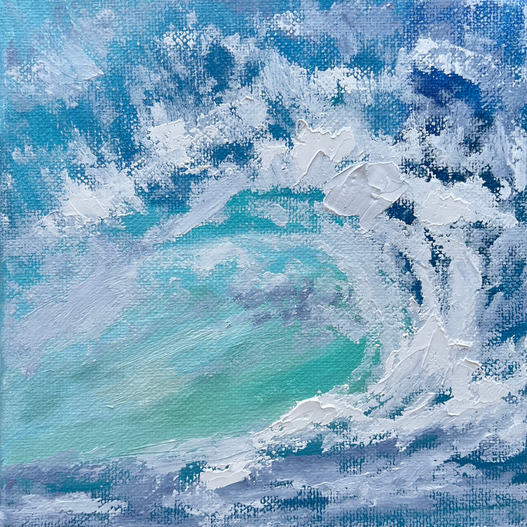 Seafoam Love - Wave Oil Painting - 538