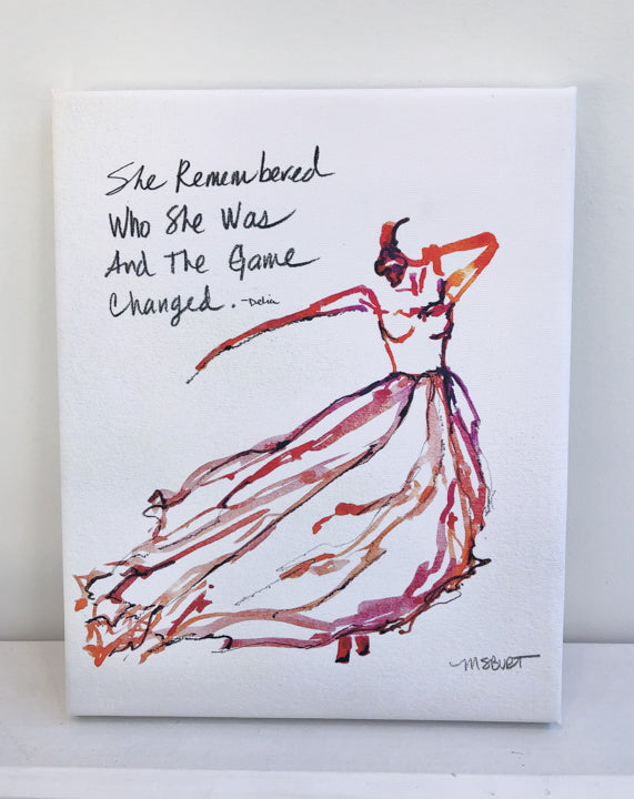 She Remembered - Red Dancer Giclée Print - 1015